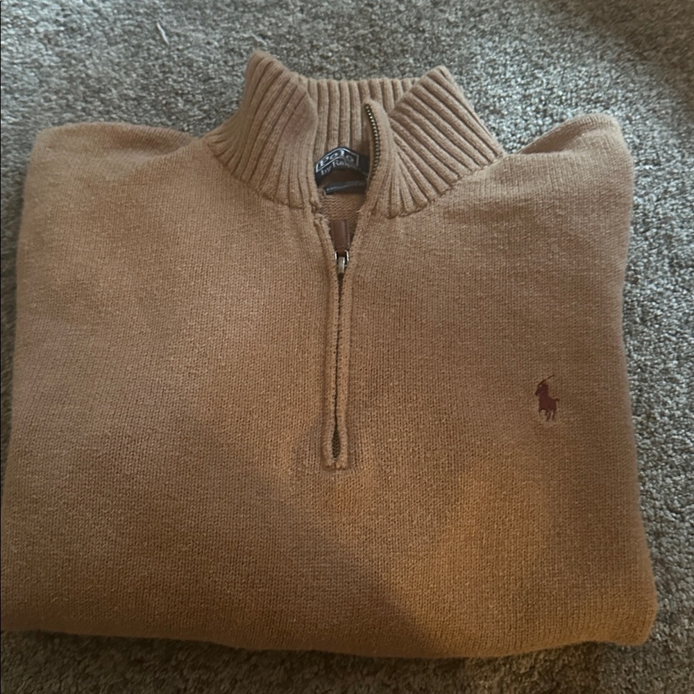 Polo Ralph Lauren Brown Zip-Up Sweater - Picture 5 of 5
